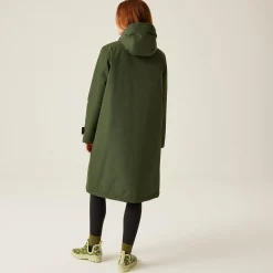 Orla Kiely Longline Waterproof Jacket | Khaki