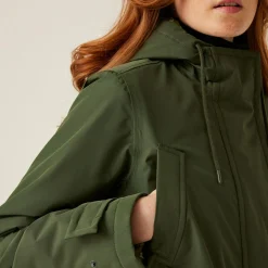 Orla Kiely Longline Waterproof Jacket | Khaki