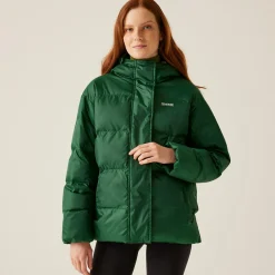 Orla Kiely Oversized Quilted Jacket | Eden Rain Cloud Emerald