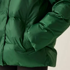 Orla Kiely Oversized Quilted Jacket | Eden Rain Cloud Emerald