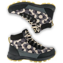 Orla Kiely Printed Outdoor Hiking Boots | Black
