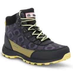 Orla Kiely Printed Outdoor Hiking Boots | Rain Cloud Grey