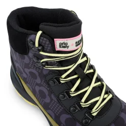 Orla Kiely Printed Outdoor Hiking Boots | Rain Cloud Grey