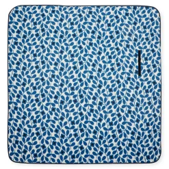 Orla Kiely Printed Picnic Blanket | Jasmine Flower Blue