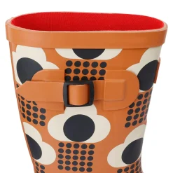 Orla Kiely Quarter Wellies | Rain Cloud Tan