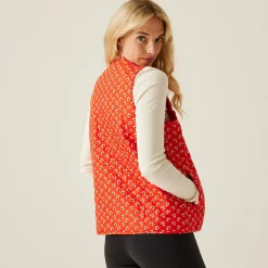 Orla Kiely Quilted Gilet | Clover Red
