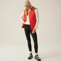 Orla Kiely Quilted Gilet | Clover Red