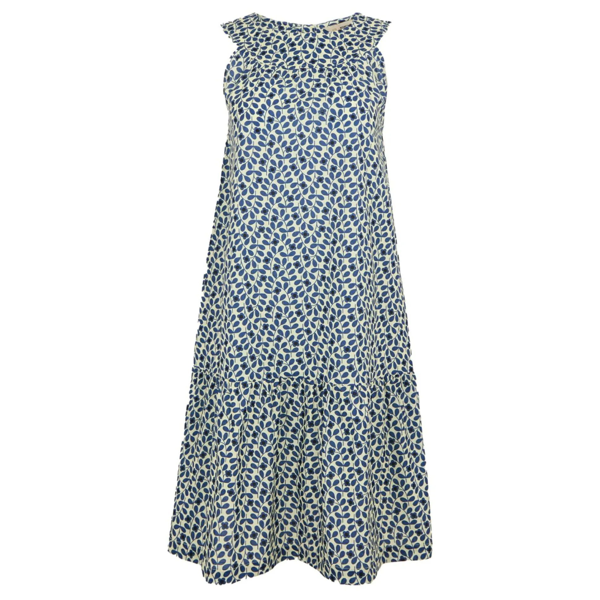 Orla Kiely Summer Sleeveless Dress II | Jasmine Flower Blue