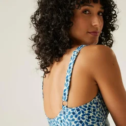 Orla Kiely Swimsuit | Jasmine Flower Blue