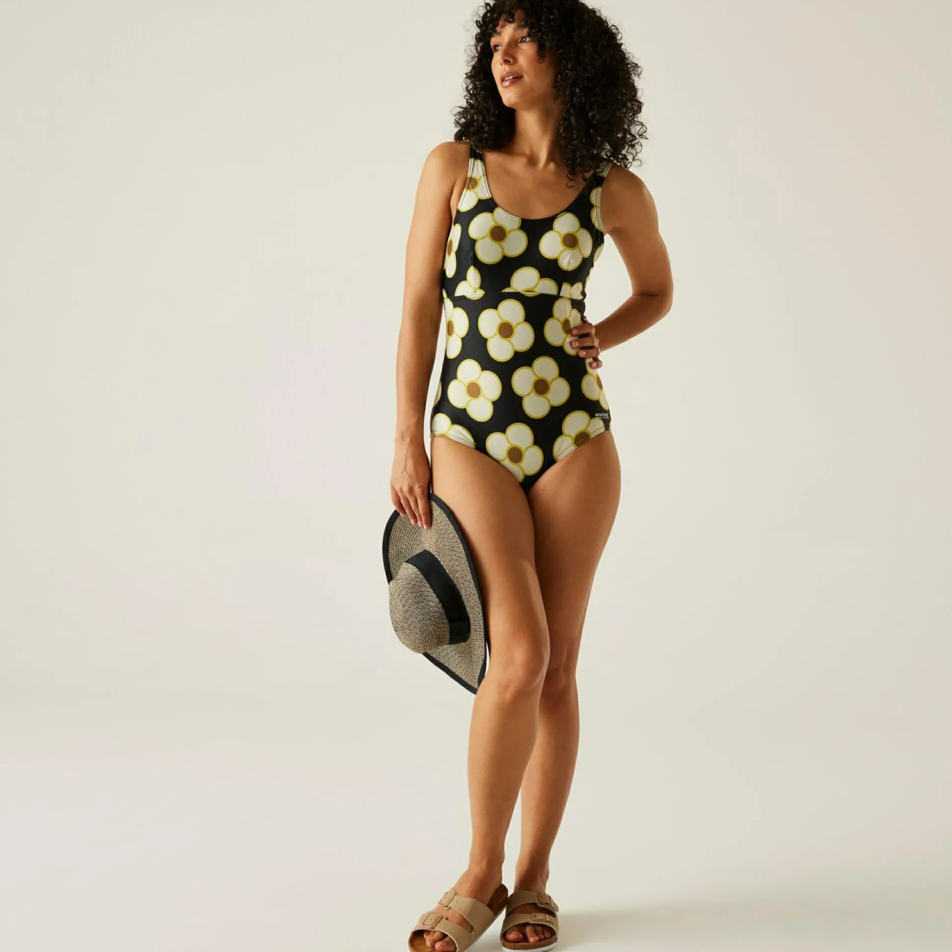 Orla Kiely Swimsuit | Spinning Flower Black