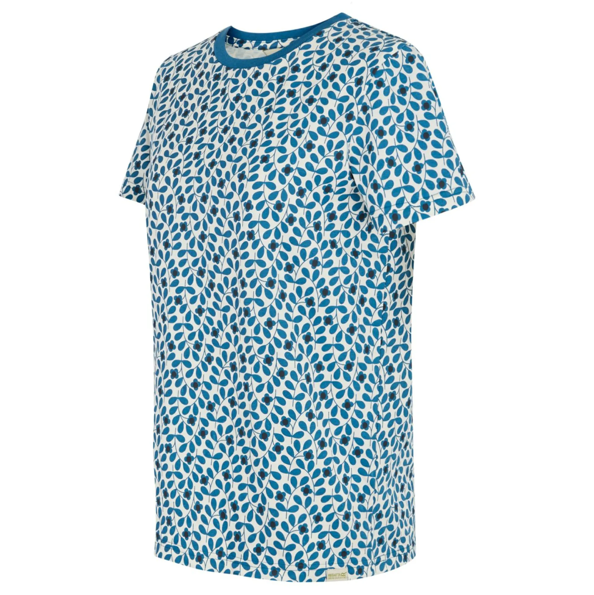 Orla Kiely Tee | Jasmine Flower Blue