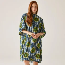 Orla Kiely Towelling II Robe | Lotus Olive