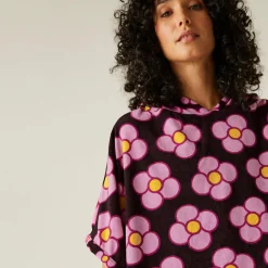 Orla Kiely Towelling II Robe | Spinning Flower Morello