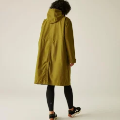 Orla Kiely Waterproof Mac II | Olive Green Jasmine Flower Black