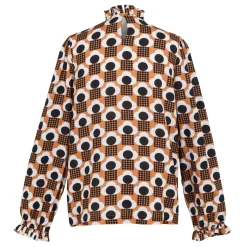 Orla Kiely Winter Blouse | Rain Cloud Tan