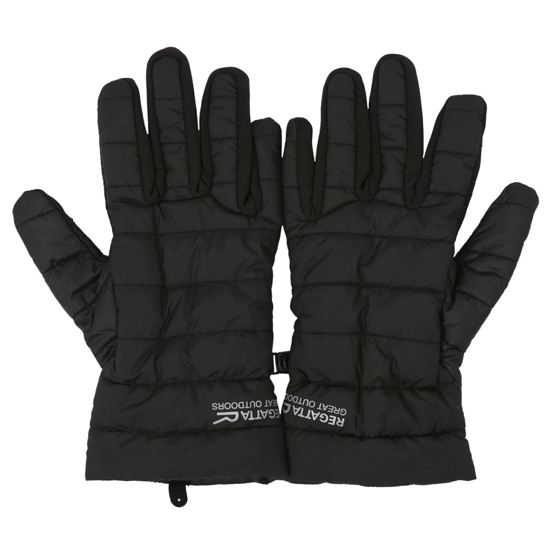 Unisex Padded Stretch Gloves | Black