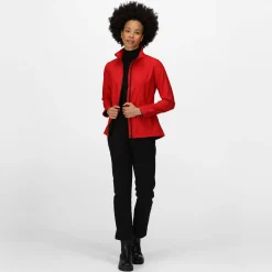 Women's Ablaze Printable Softshell Jacket | Classic Red Black