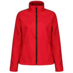 Women's Ablaze Printable Softshell Jacket | Classic Red Black