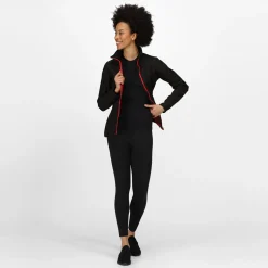 Women's Ablaze Printable Softshell Jacket | Black Classic Red