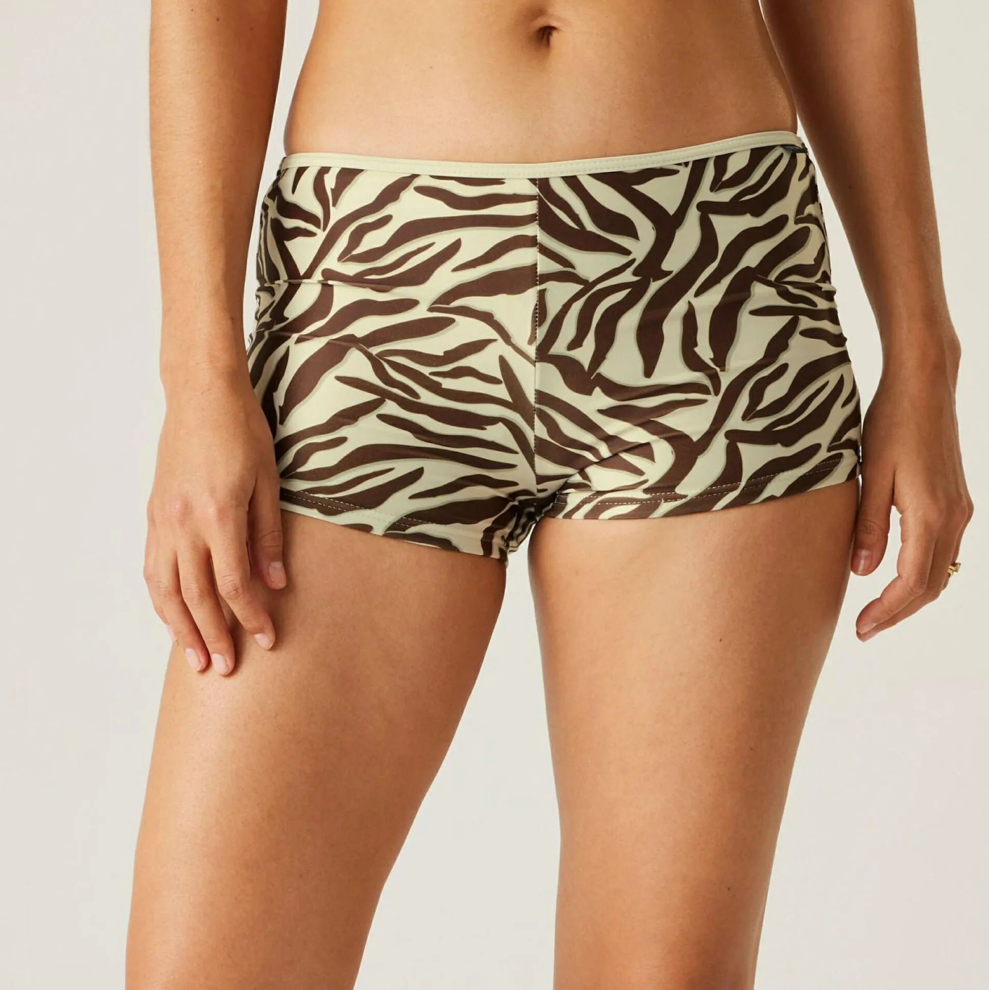 Women's Aceana Bikini Short | Tonal Zebra Print