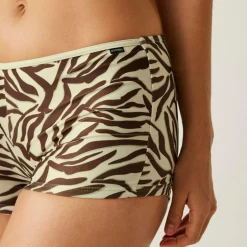 Women's Aceana Bikini Short | Tonal Zebra Print