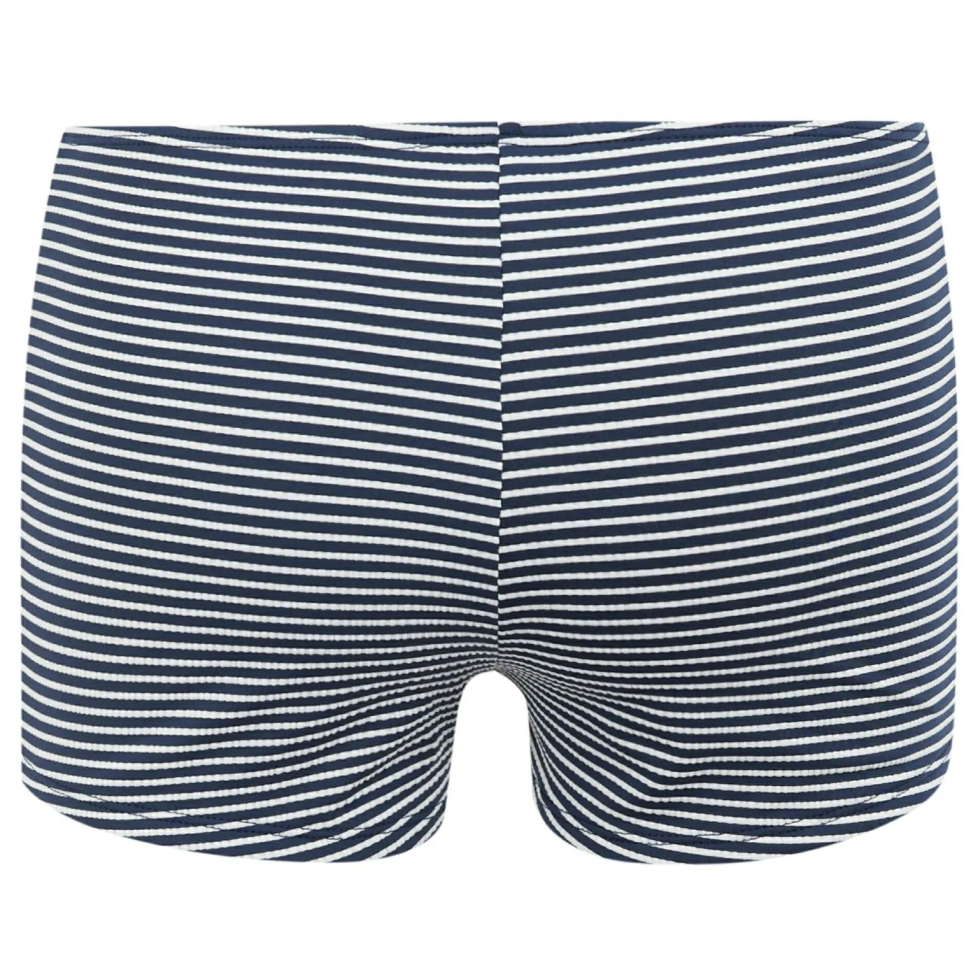 Women's Aceana Bikini Short | Navy White Seeksucker Stripe