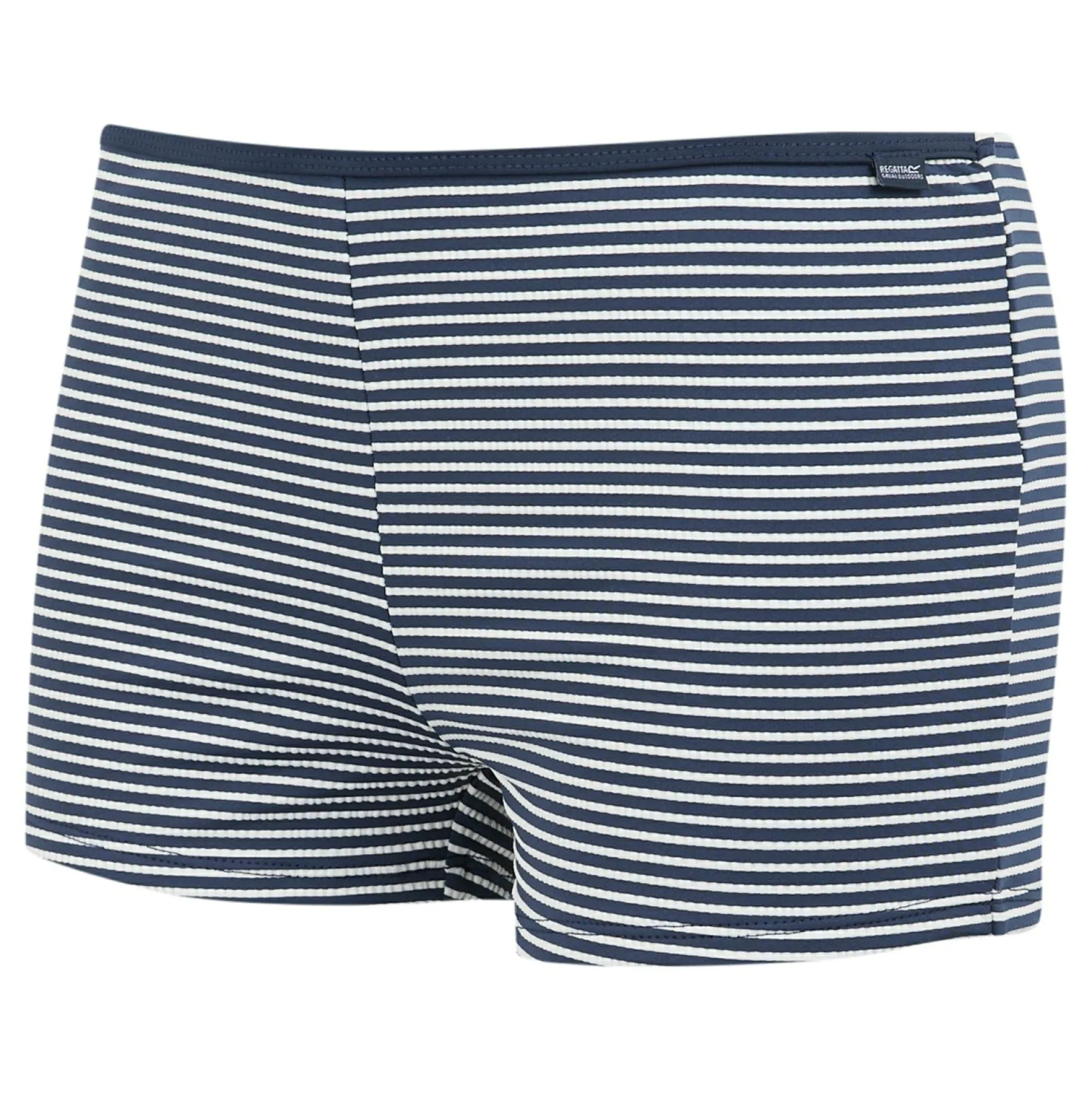 Women's Aceana Bikini Short | Navy White Seeksucker Stripe