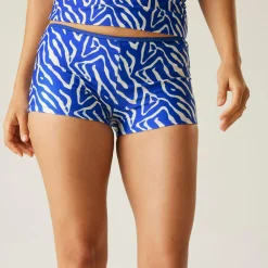 Women's Aceana Bikini Short | Brightest Blue Abstract Print