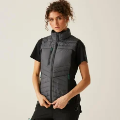 Women's ADA Hybrid Bodywarmer | Seal Grey Black