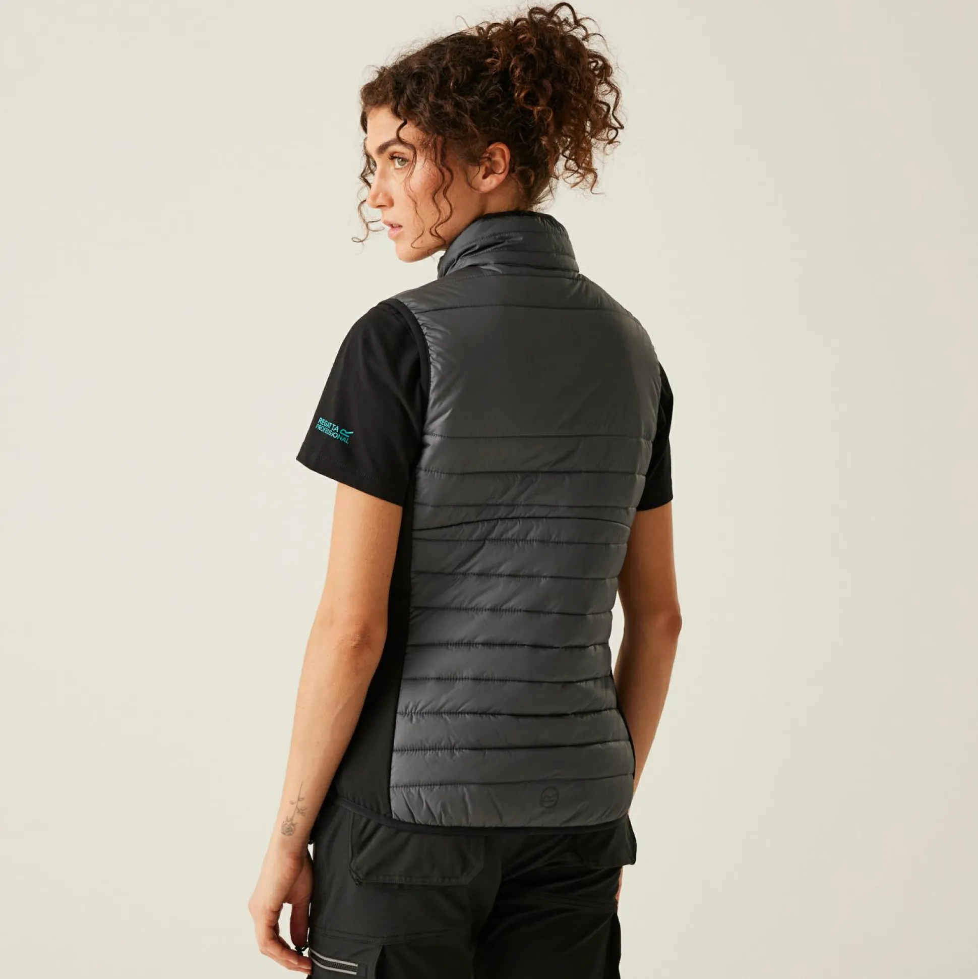 Women's ADA Hybrid Bodywarmer | Seal Grey Black