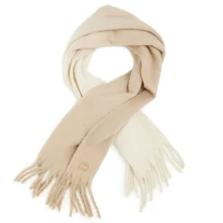 Women's Aleena Shawl Scarf | Warm Taupe Light Vanilla Ombre