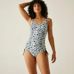 Women's Alinae Swimsuit | Navy White Large Floral