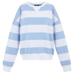 Women's Avika II Crew Neck Jumper | Chambray Blue White Stripe