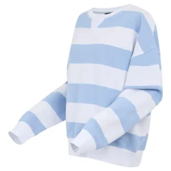 Women's Avika II Crew Neck Jumper | Chambray Blue White Stripe