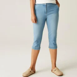 Women's Bayletta Capri Trousers | True Denim Light Blue