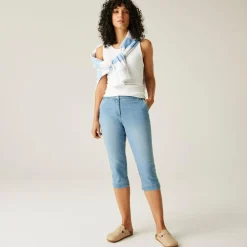 Women's Bayletta Capri Trousers | True Denim Light Blue