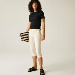 Women's Bayletta Capri Trousers | Light Vanilla