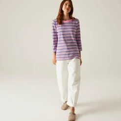 Women's Bayletta II 3/4 Sleeve Top | Soft Pink Multi Stripe
