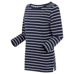 Women's Bayletta II 3/4 Sleeve Top  | Navy White Stripe