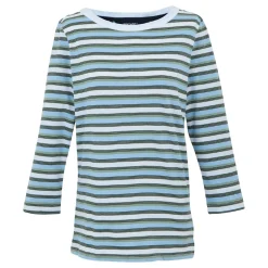 Women's Bayletta II 3/4 Sleeve Top | White Multi Stripe
