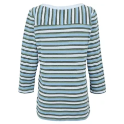 Women's Bayletta II 3/4 Sleeve Top | White Multi Stripe