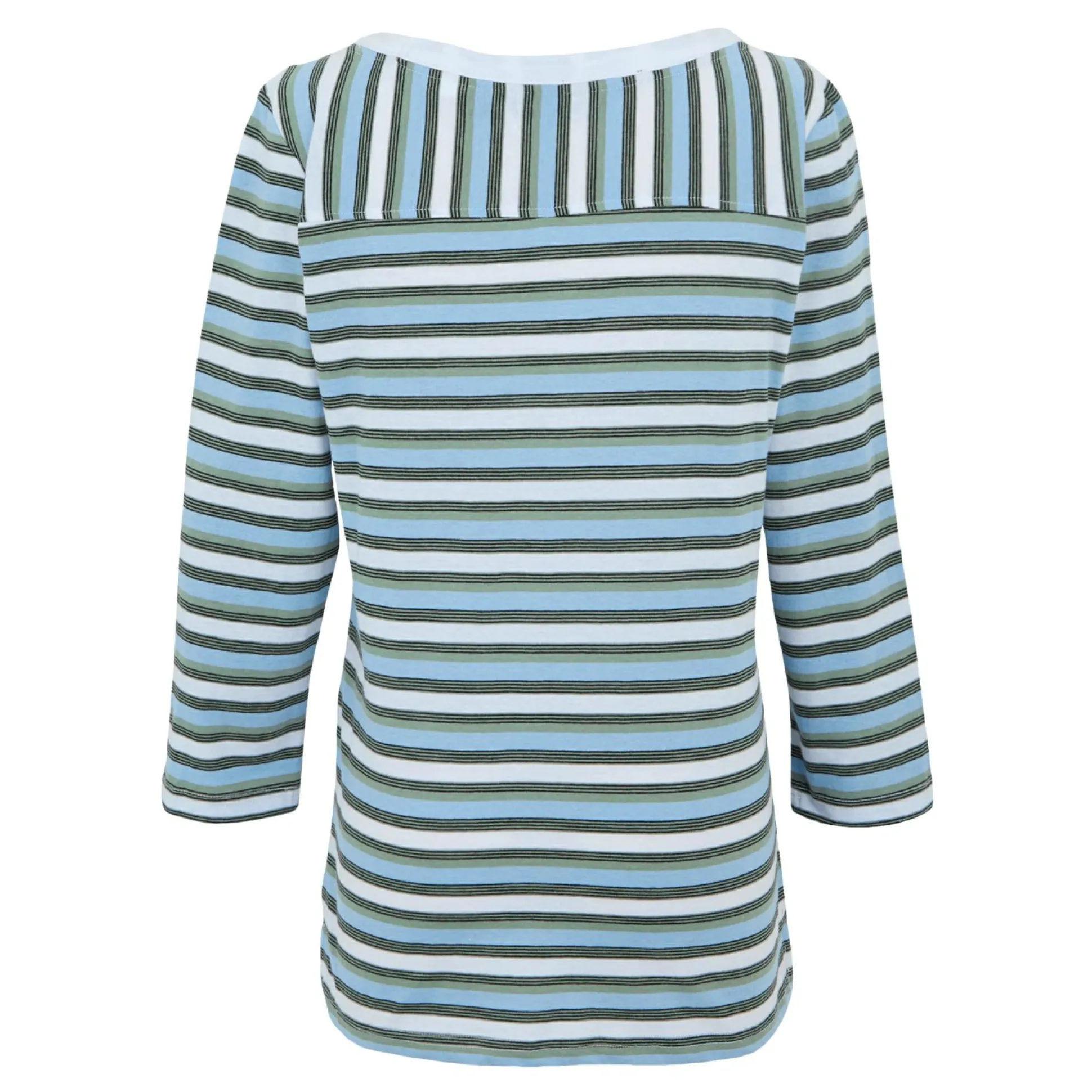 Women's Bayletta II 3/4 Sleeve Top | White Multi Stripe