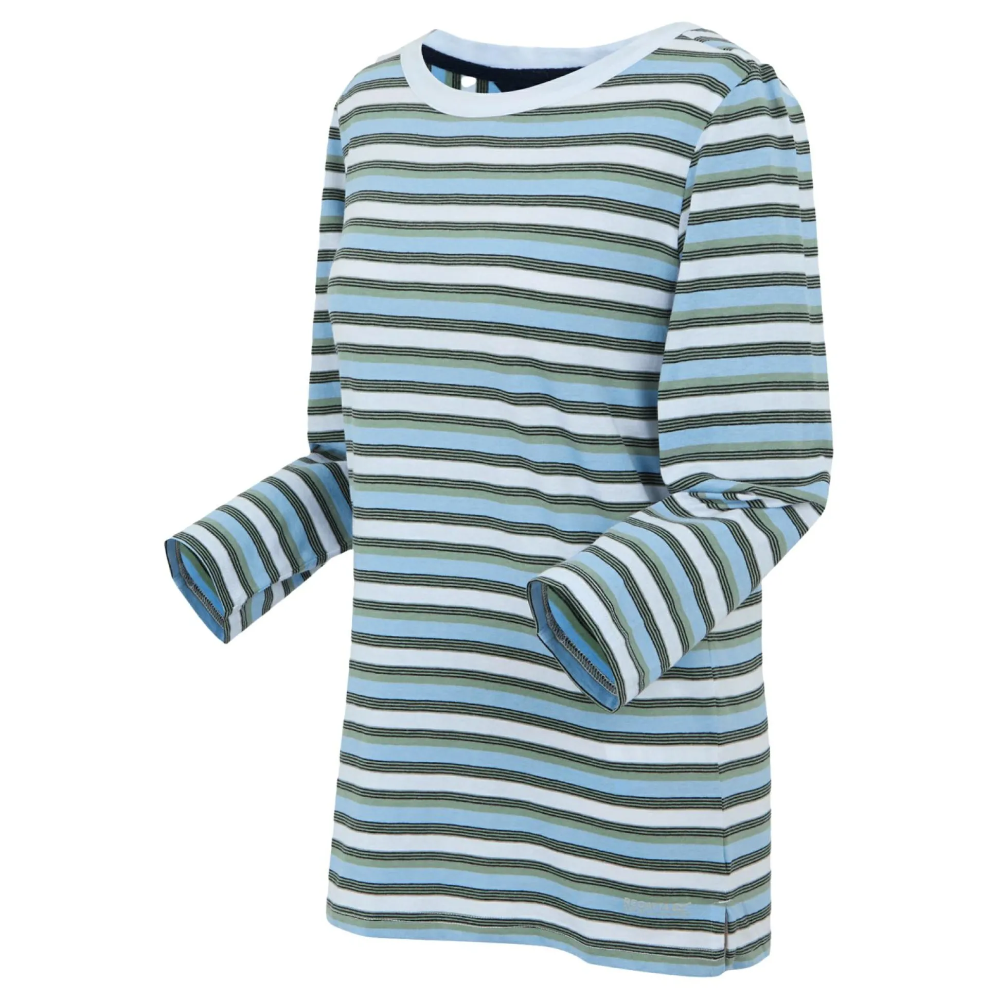 Women's Bayletta II 3/4 Sleeve Top | White Multi Stripe