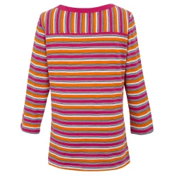 Women's Bayletta II 3/4 Sleeve Top  | Pink Fusion Multi Stripe