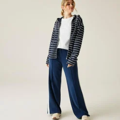 Women's Bayletta II Full Zip Hoody | Navy White Stripe