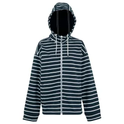 Women's Bayletta II Full Zip Hoody | Navy White Stripe