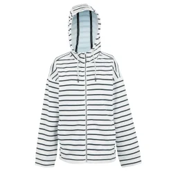 Women's Bayletta II Full Zip Hoody | White Navy Stripe