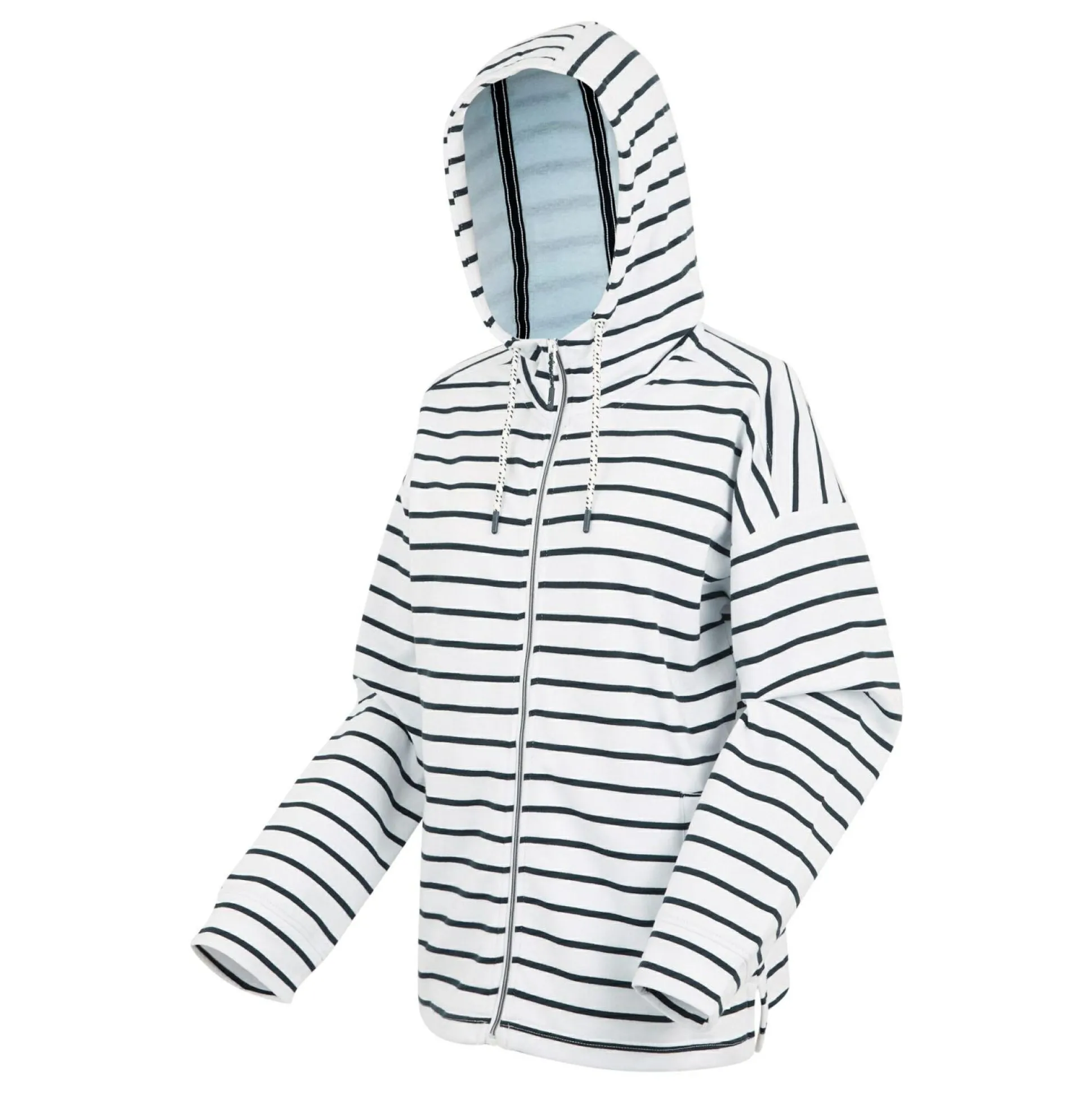 Women's Bayletta II Full Zip Hoody | White Navy Stripe