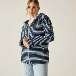 Women's Bayletta II Waterproof Jacket | Navy White Painterly Stripe