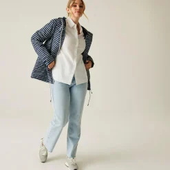 Women's Bayletta II Waterproof Jacket | Navy White Painterly Stripe
